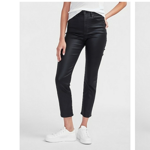 Express Denim - Express Super High Waisted black slim jeans